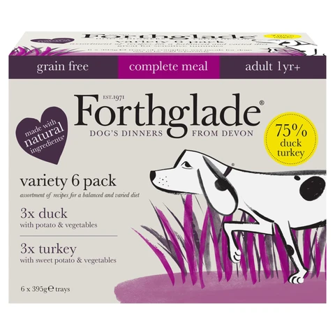 Forthglade Variety Pack Complete Meal Adult 1 Year+ 6 x 395g