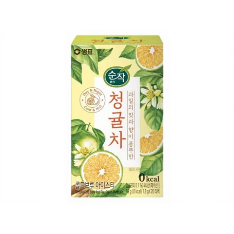 SEMPIO Thé glacé infusé à froid aux fruits et aux plantes, saveur mandarine verte - 20 sachets / 36 g