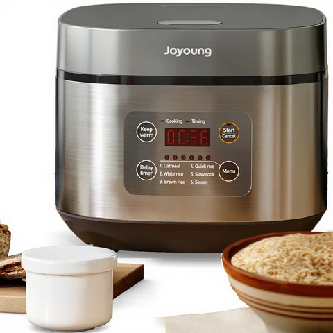 Joyoung rijstkoker 860 W slimme timer LED-indicator multifunctioneel 4 liter