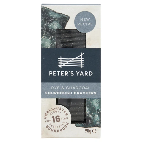 Peter's Yard Charcoal & Rye Sourdough Crispbread 90g