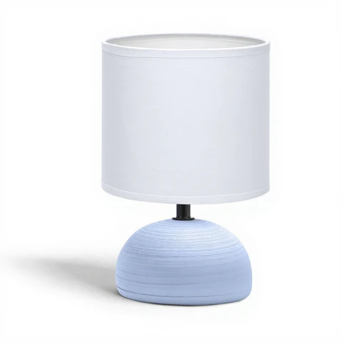 Aigostar Tafellamp met Kap, E14-fitting, Blauw, H23 cm