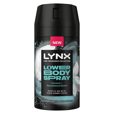 Lynx Fine Fragrance Collection Lower Body Spray Coconut + Sandalwood 100ml