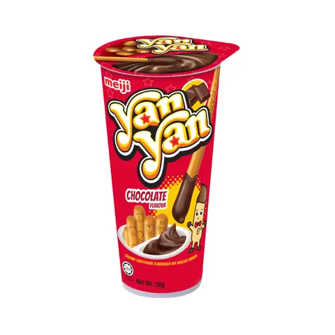Meiji Yan Yan Biscuit Sticks with Chocolate Flavoured Dip 50g