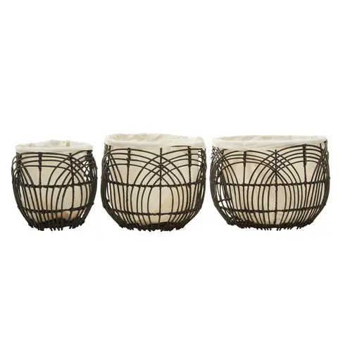 Interiors by Premier Set Of 3 Rattan Baskets