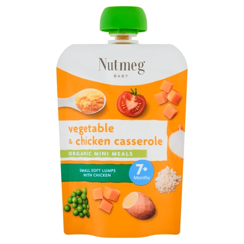 Nutmeg Vegetable & Chicken Casserole 7+ Months 130g