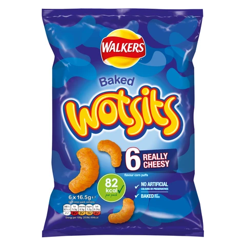 Walkers Wotsits Cheese 6 x 16.5g