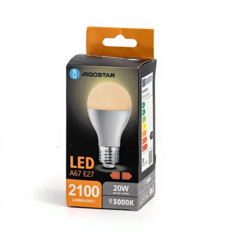 Aigostar E27 LED-Lampe A5 A67 Glühbirne 20W 3000K 2100lm Warmweiß