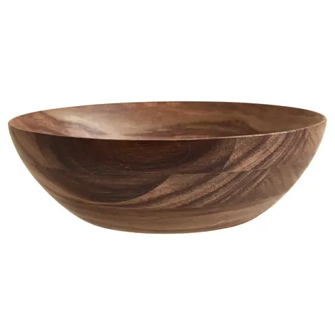 Maison by Premier Small Round Shallow Sheesham Wood Salad Bowl