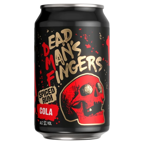 Dead Man's Fingers Spiced Rum & Cola 330ml (Abv 5%)
