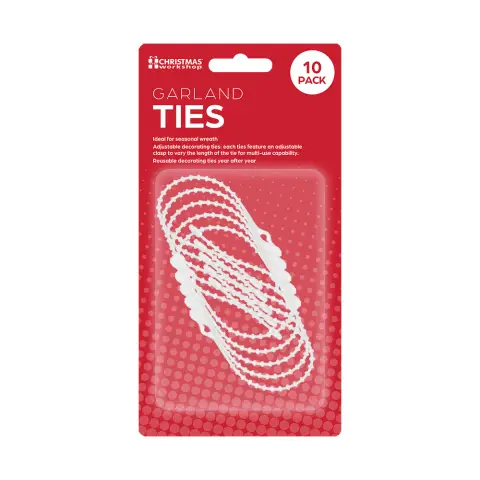 Christmas Workshop 10PK Garland Ties