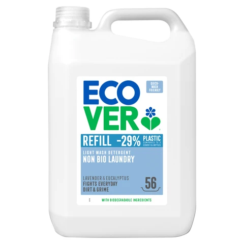 Ecover Lavender & Eucalyptus Light Wash Detergent Non Bio Laundry Refill 5l