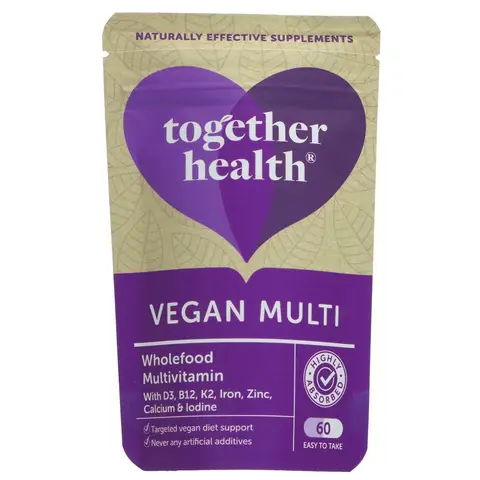 Together Health Vegan Wholefood Multivitamin Immune Support Capsules - 60 Capsules