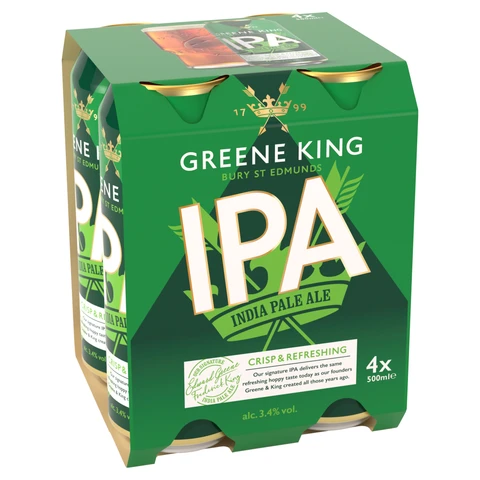 Greene King Ipa 4 X 500ml (3.4%)