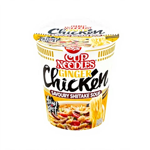 NISSIN Instant Noodles Cup ginger chicken 8 x 63g 1 BOX