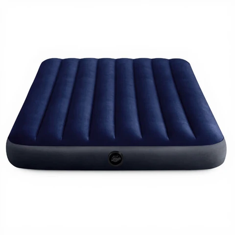 INTEX Matelas de Camping Gonflable Redcliffs Wave Beam 191 x 137 x 25 cm