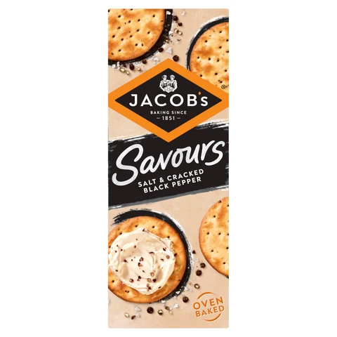 Jacobs Savours Salt And Black Pepper Bakes 200g