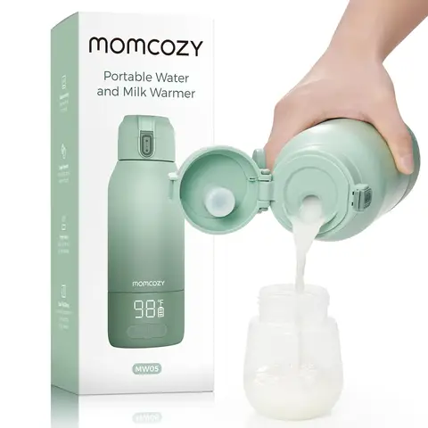 Momcozy Travel Portable Bottle Warmer 500ml, Fast Heating, Dual Modes, Long Battery Life