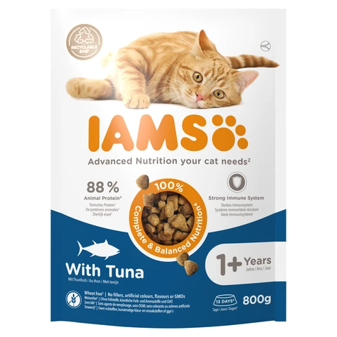 Iams with Tuna 1+ Years 800g