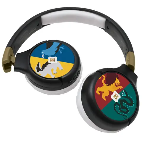 Lexibook Harry Potter - 2-in-1 Wireless/Wired Kids Headphones - Black/ Grey