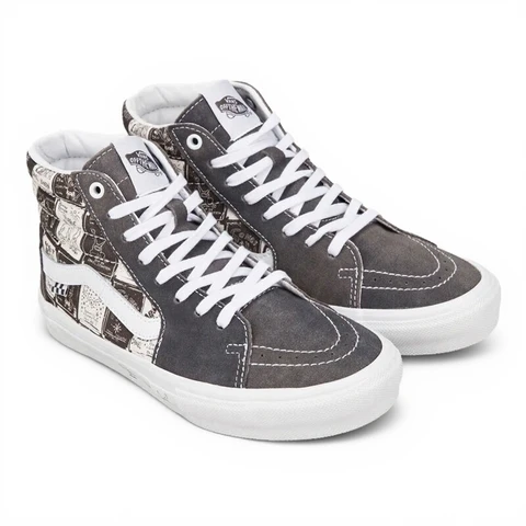 Vans Unisex Skateschoenen - Daniel Johnston Skate SK8-Hi - Zwart/Wit - EU 44