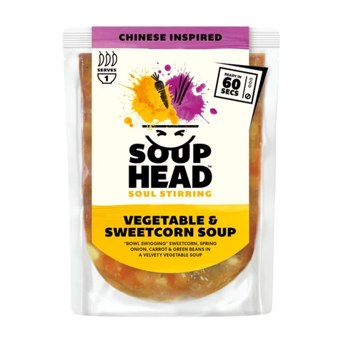 Soup Head Chinese Inspired Vegetable & Sweetcorn Soup 300G