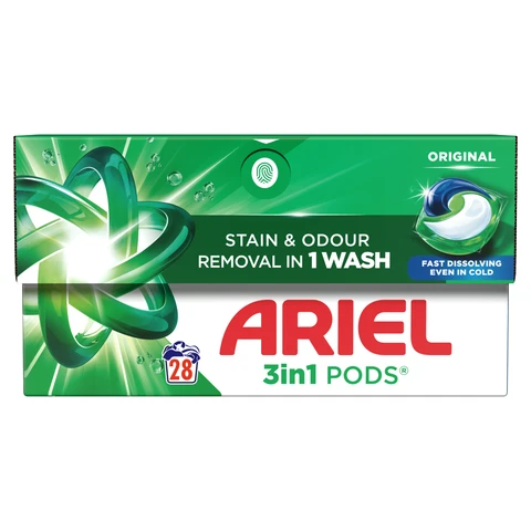 Ariel 3in1 PODS, Washing Liquid Capsules 28 Washes