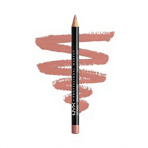 Professional Makeup Slim Lip Pencil Long-Lasting Creamy Lip Liner Nude Pink