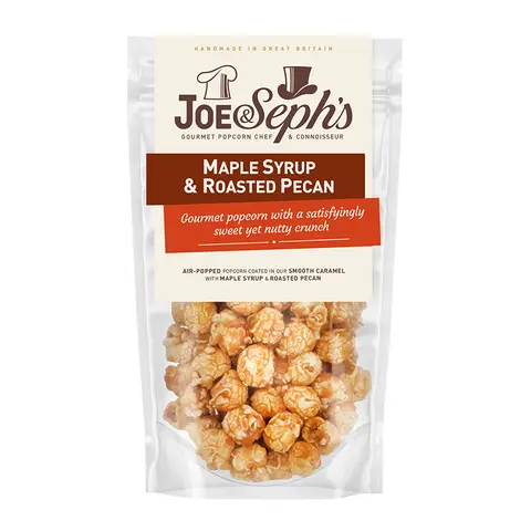Joe & Seph's Maple Syrup & Roasted Pecan Popcorn Pouch 70g