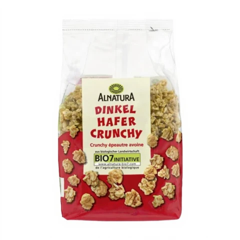 Alnatura Bio Dinkel Hafer Crunchy gesüßt mit Reissirup 375 g