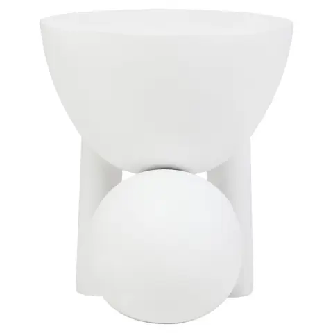 Fifty Five South Walsa Side Table Ball Mango Wood Whitewash