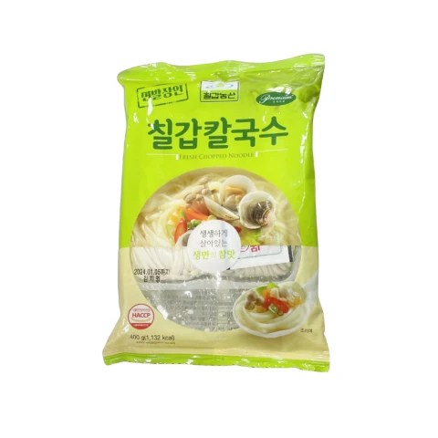 Chilkab Frozen Kal Kook Soo (Thick Noodle) 400g 冰冻韩式刀削面