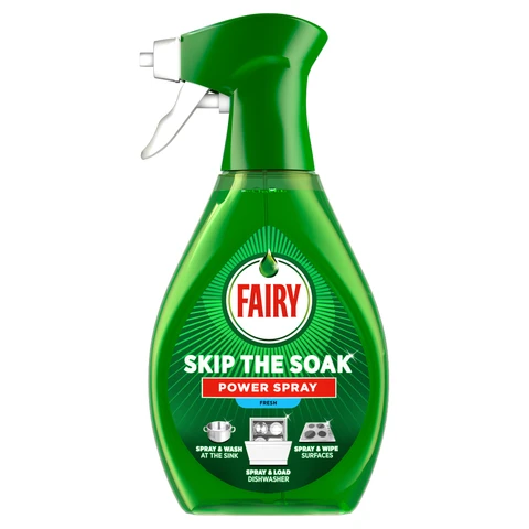 Fairy Skip The Soak Power Spray Fresh 500ml, Dish & Kitchen Spray, Pre-Treatment,