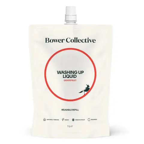 Bower Collective Washing Up Liquid, Refill, Grapefruit, 1l