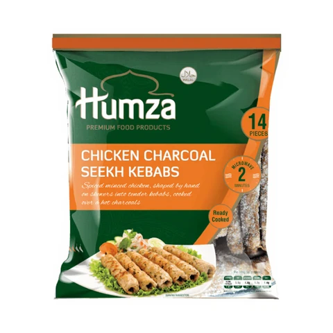 Humza Kebab Seekh au Poulet Style Lahori au Charbon (Halal) 900 g