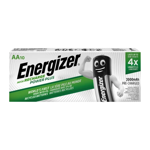 Energizer AA 2000mAh Recharge Power Plus Batteries – Pack of 10