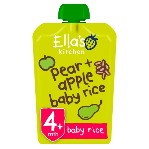 Ella's Kitchen Pear & Apple Baby Rice 4+ Months 120g