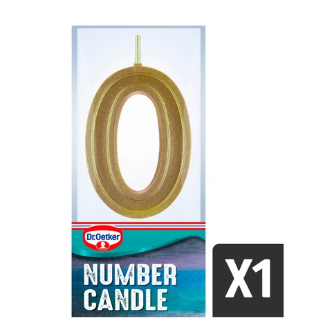 Dr. Oetker Number 0 Candle