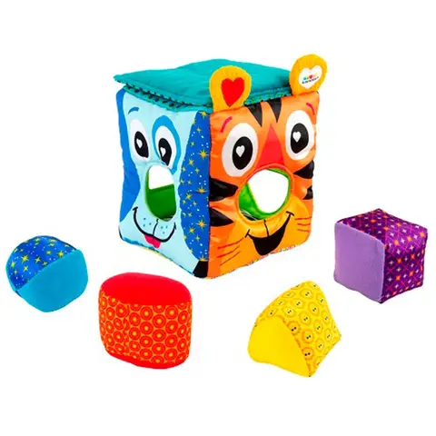 Lamaze Animal Faces Fabric Shape Sorter 