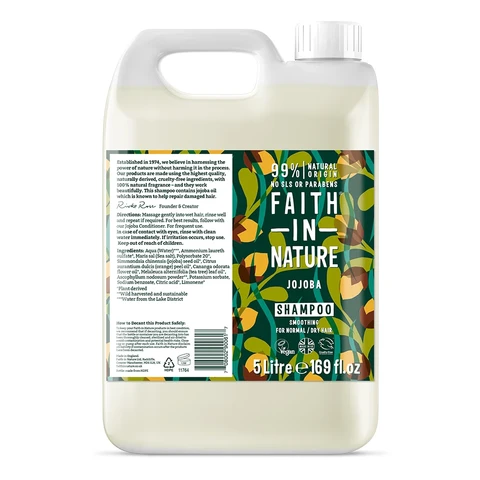 Faith In Nature Jojoba Shampoo 5L