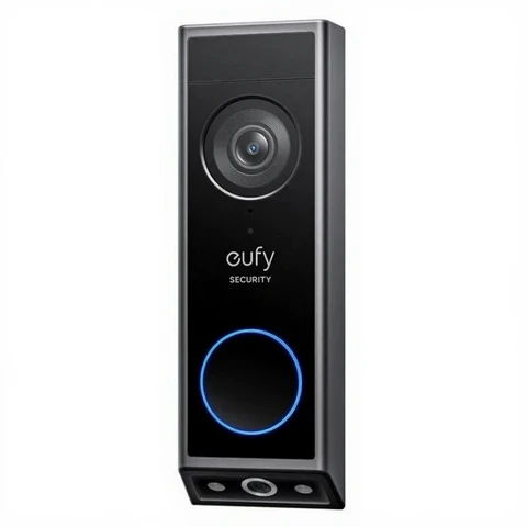 eufy Security Video Doorbell E340, Dual Camera with Delivery Guard, 2K Color Night Vision, Wired or Battery, Wireless Bell, Expandable Local Storage Up to 128GB, No Monthly Fees