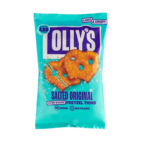 OLLY's Original Salted Pretzel Thins 140g