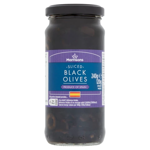 M Slice Black Olives In Brine 240g
