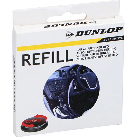 Dunlop Vehicle Auto Luchtverfrisser UFO - Nieuwe Auto Geur, Wit