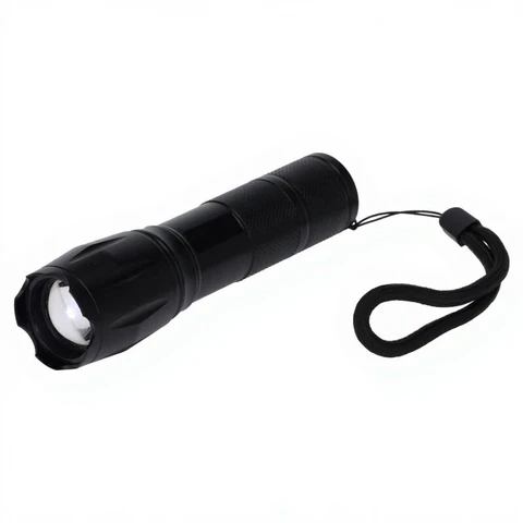 Einziehbare Taschenlampe (13 cm, schwarz)