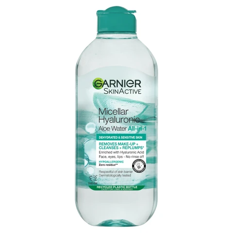 Garnier Micellar Hyaluronic Aloe Water Facial Cleanser For Dehydrated Skin 400ml