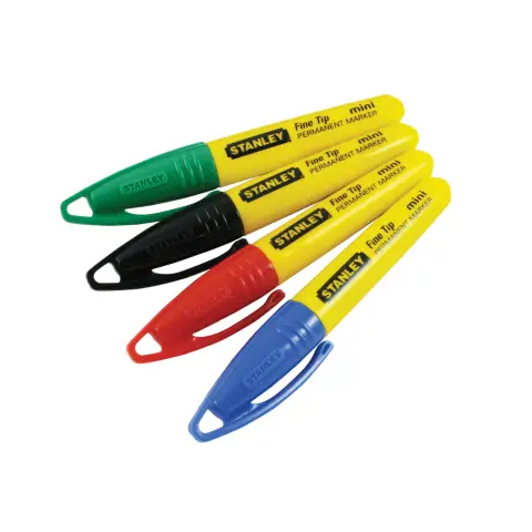 Stanley Fine Tip Pen 4 Pack (Black, Red, Green and Blue)