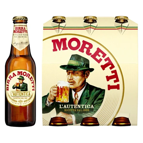 Birra Moretti L'Autentica Bier Fles 6 x 300ml