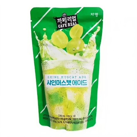 Jardin Muscat Ade Boisson coréenne en sachet - 230 ml