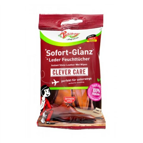 Poliboy Sofort-Glanz Leder-Feuchttücher