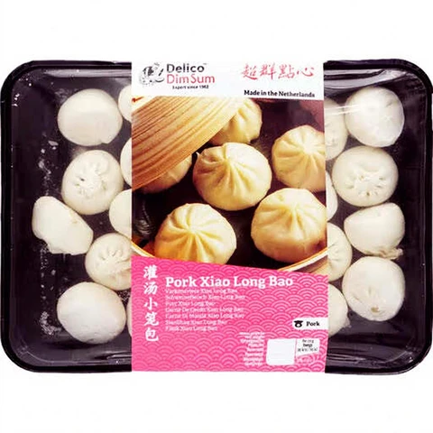 Delico Raviolis au porc Dim Sum Delico Xiaolong Bao (grande boîte) 780 g